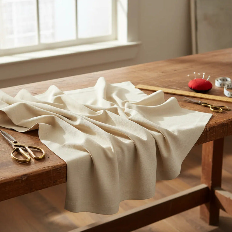 Tela Tafeta Stretch Para Vestidos De Gala Y Damas (1 Metro) Beige