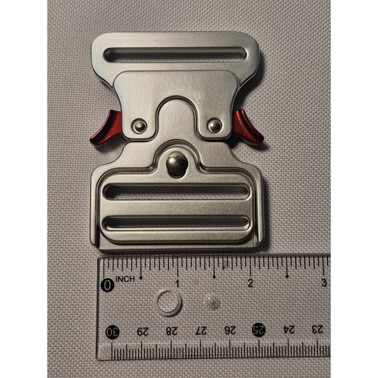 Hebilla Para Mochila Táctico Metal De 5.08cms Plata