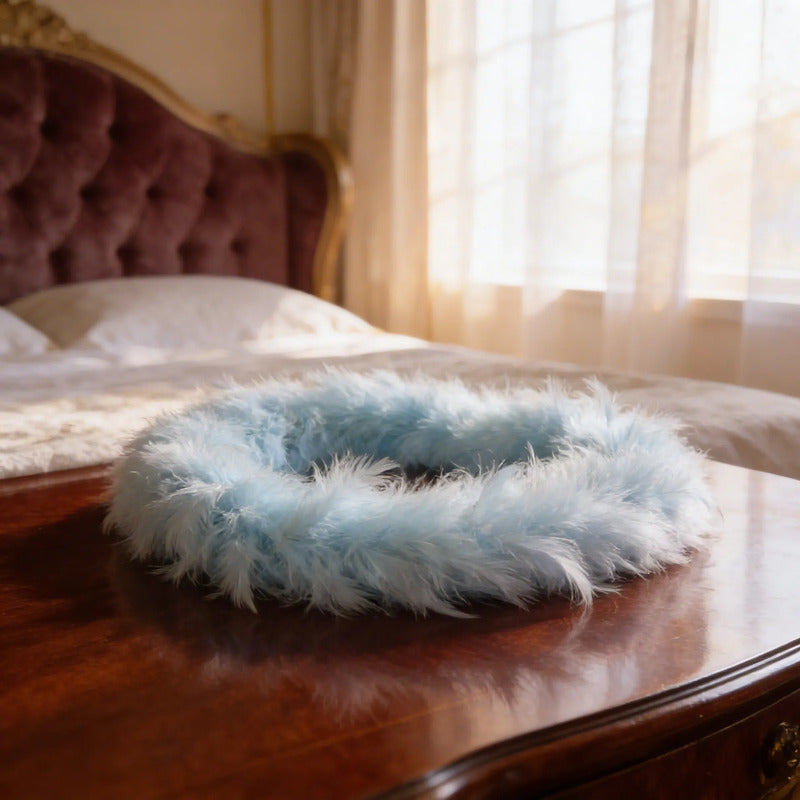 Boa Estola Marabu Trikelle - Plumas Artificiales Elegantes Azul Bebé