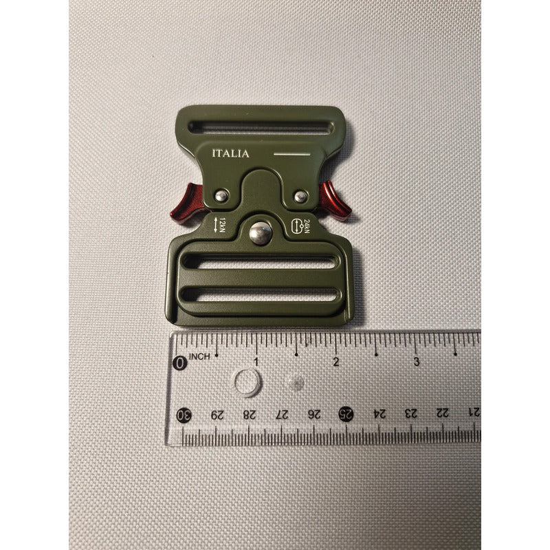 Hebilla Para Cinturón O Mochila Táctico De 5.08cms Verde Lisa 2 Pulgadas
