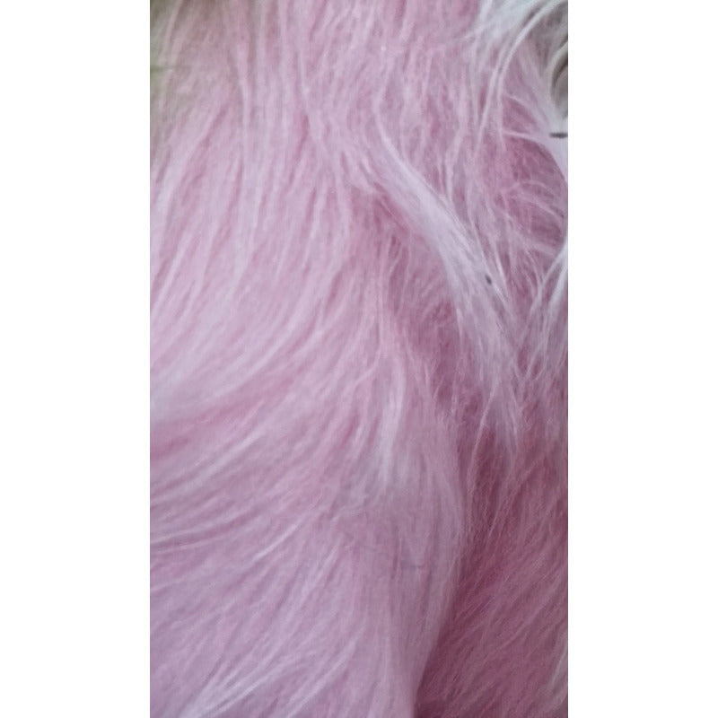 Tela Peluche Pelo Largo Suave Premium ( 1 Metro) Rosa Pastel Peluche Largo