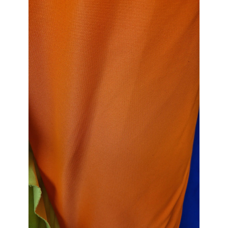 Tela Poliester Fluorescente 1.60m Para Chaleco -1mt. Naranja Liso Neon