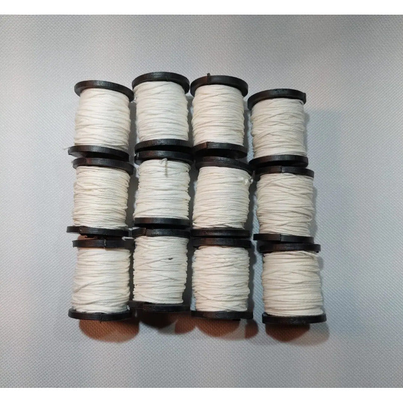 Hilo De Algodón Para Pulseras O Manualidades 48 Carretes Blanco