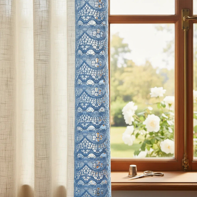 Encaje De Tira O Para Rasgar Varios Colores (1 M) Azul Claro