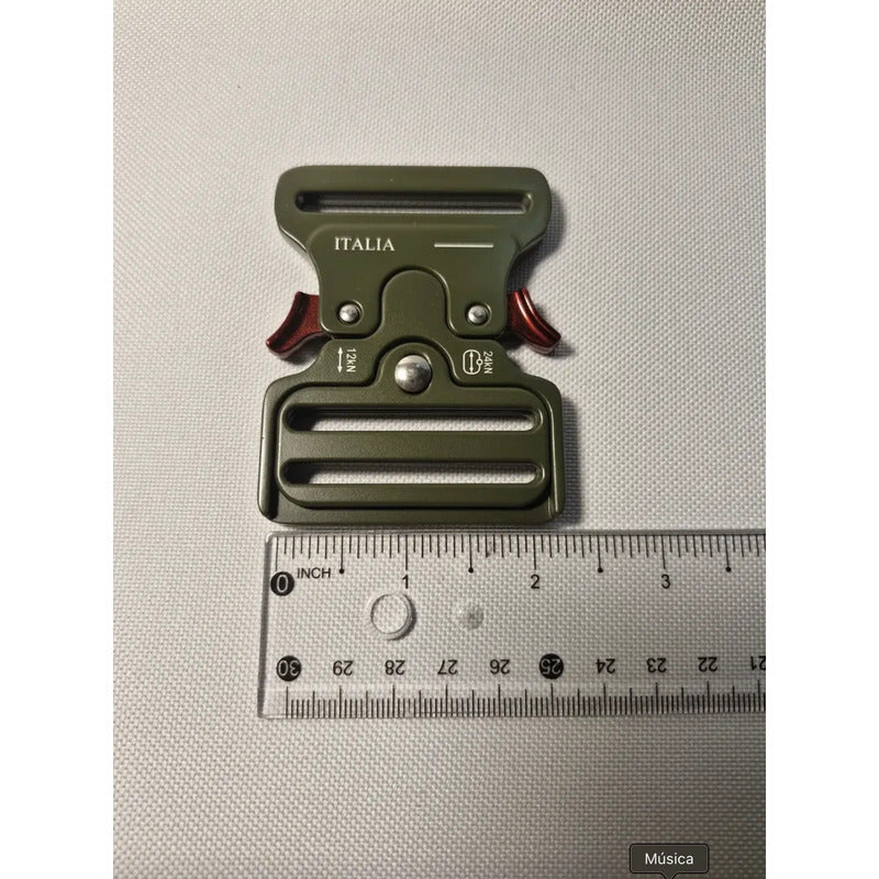 Hebilla Cobra 50mm Metal Para Cinturón Táctico Militar Verde Militar Único