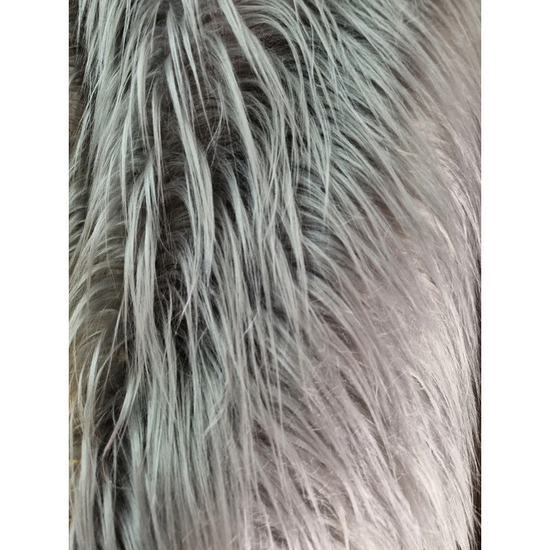 Tela Peluche Pelo Largo Suave Premium ( 1 Metro) Gris Claro Peluche Largo