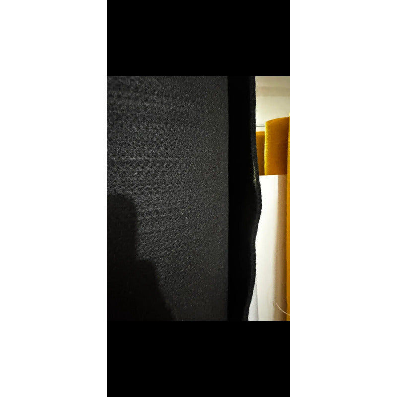 Fieltro Industrial Negro De 6mm De Espesor (50cm) Negro Fieltro