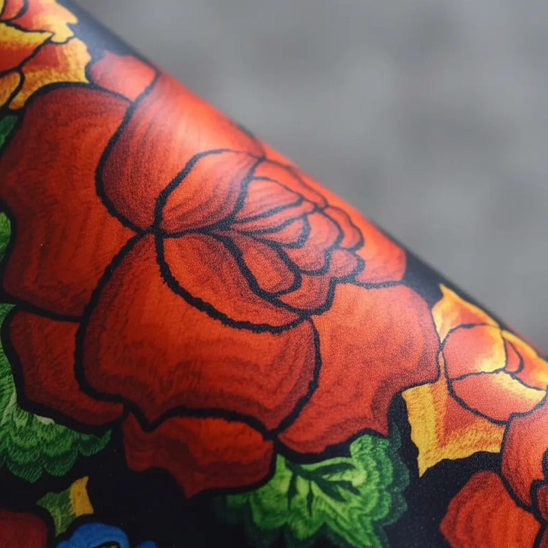 Tela Estampada Patrones México Flores Y Aves Coloridos (1m)