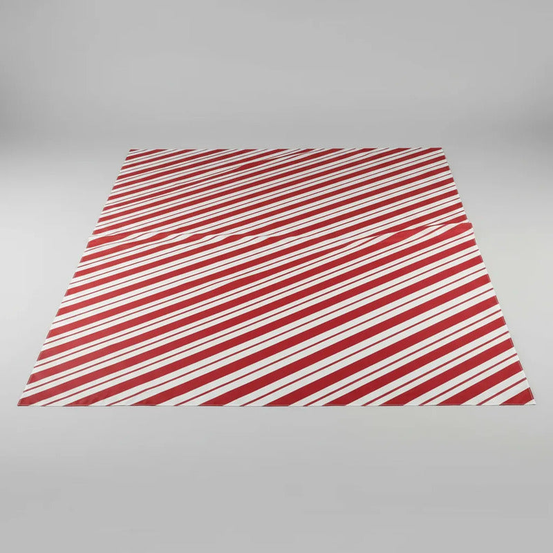 Tela Satinada Caramelo Rojo Diagonal ( 1 Metro ) Rojo Satin Caramelo Diagonal