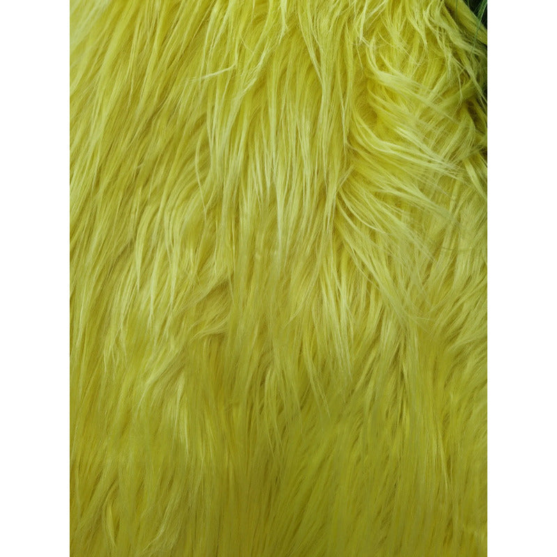 Tela Peluche Pelo Largo Suave ( 50cms.) Amarillo Peluche Pelo Largo