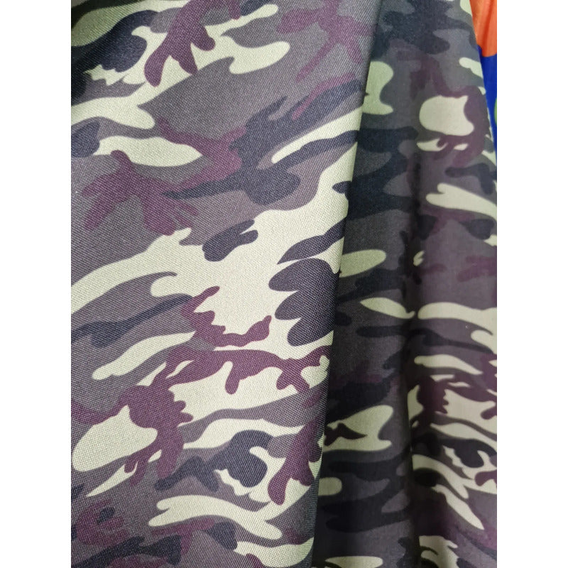 Tela Tergal Camuflaje ( 1metro) Verde Musgo Camuflaje