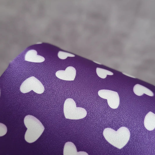 Tela satín con corazones por metro - imagen 2