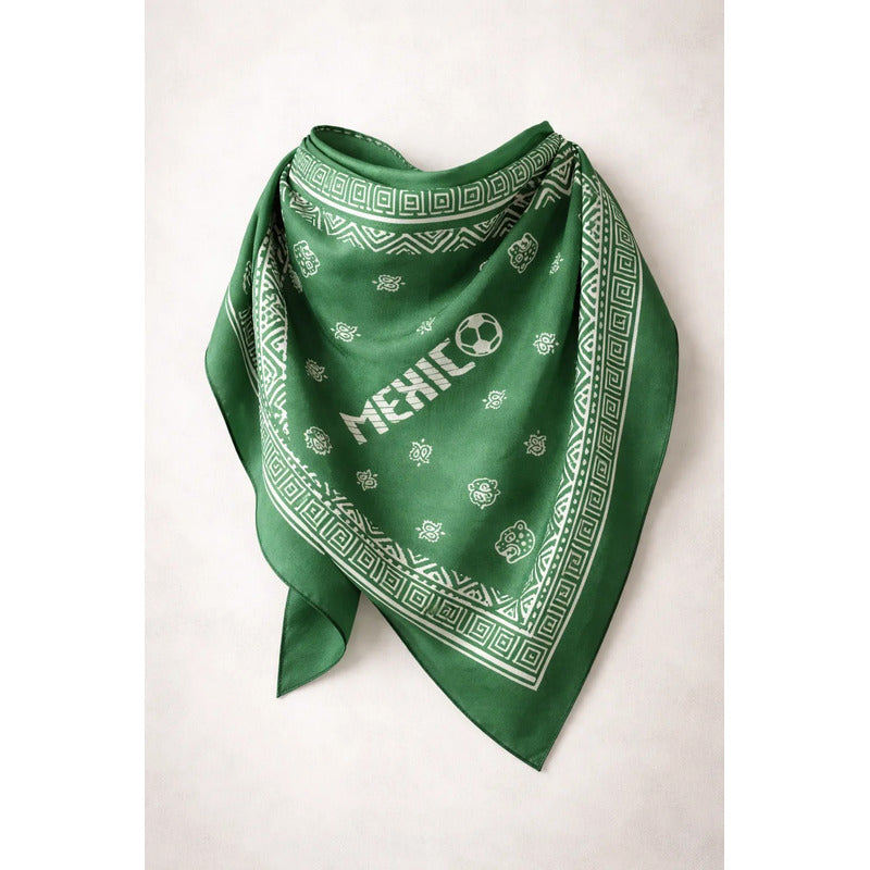 Pañuelo Paliacate México Mundial Verde (12pzas.) Verde México Mundial Unica