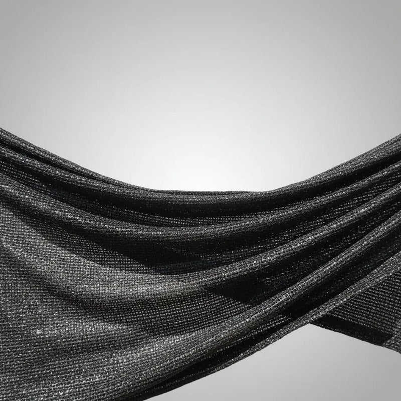 Malla Sombra Hdpe 90% 1 Metro Uv Reforzada Negro