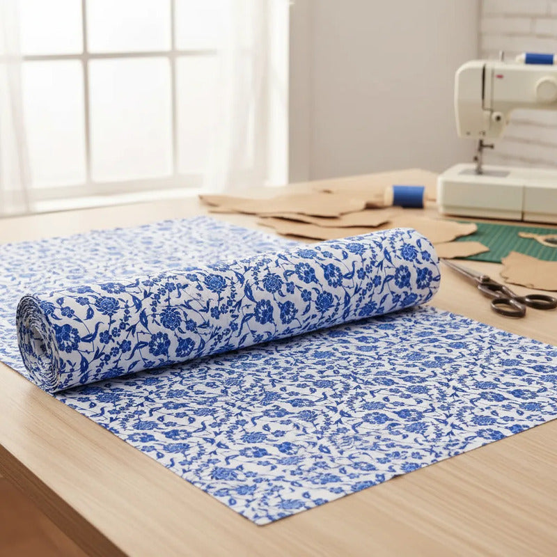 Tela Repelente A Líquidos Mantelería, Cortinas, Cocina (1 M) Blanco Talavera