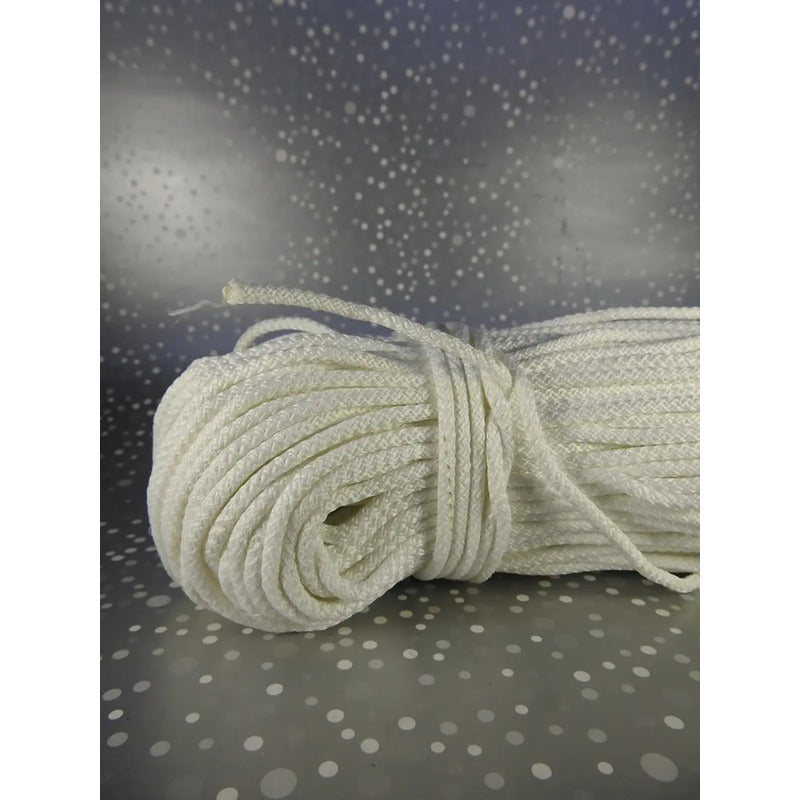 Piola Blanca Ferretera 8mm Polipropileno 150m Regalosmini Construcción Calibre 8mm