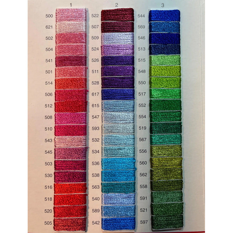 Hilo Vela Para Bordar Iris Rayón Satinado (caja: 12 Madejas) Escribe En El Chat De Tu Compra El Color Que Desees