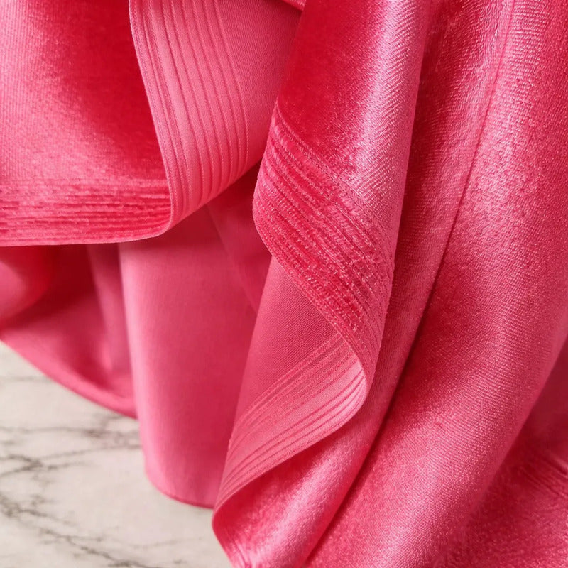 Tela Terciopelo Stretch ( 1 Metro) Rosa Coral Terciopelo Stretch