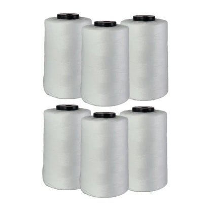 Hilo Duralon 100 Maquina Over O Recta (paquete 6pz De 148g) Blanco