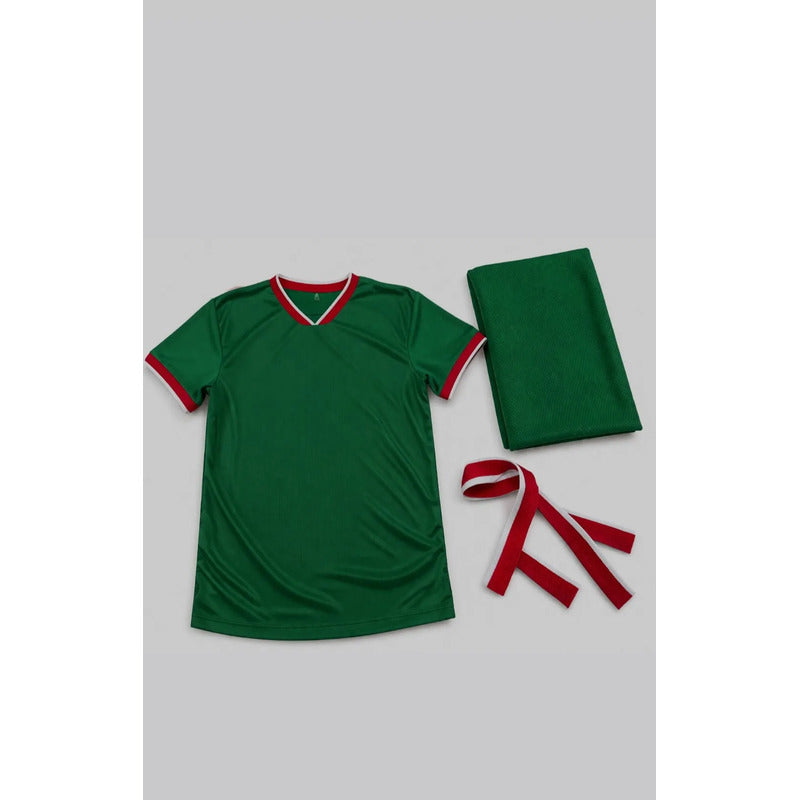 Tela Deportiva 1kg +3 Vivos Rinde 3 Playeras México Verde Liso Viper