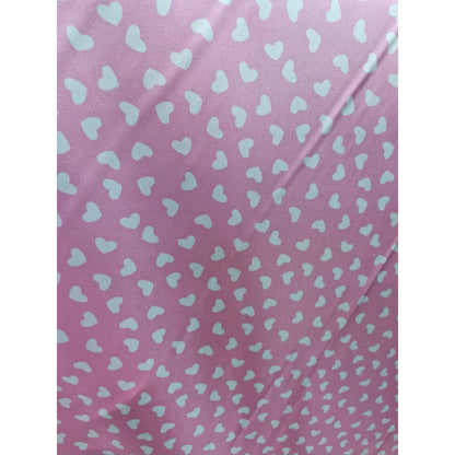 Tela Satinada Estampado De Corazón  14 De Febrero (5 Metros)