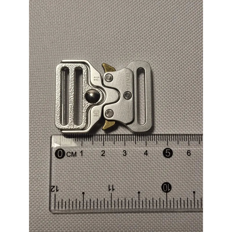 Hebilla Para Mochila Táctico Metal De 2.54cms Plata