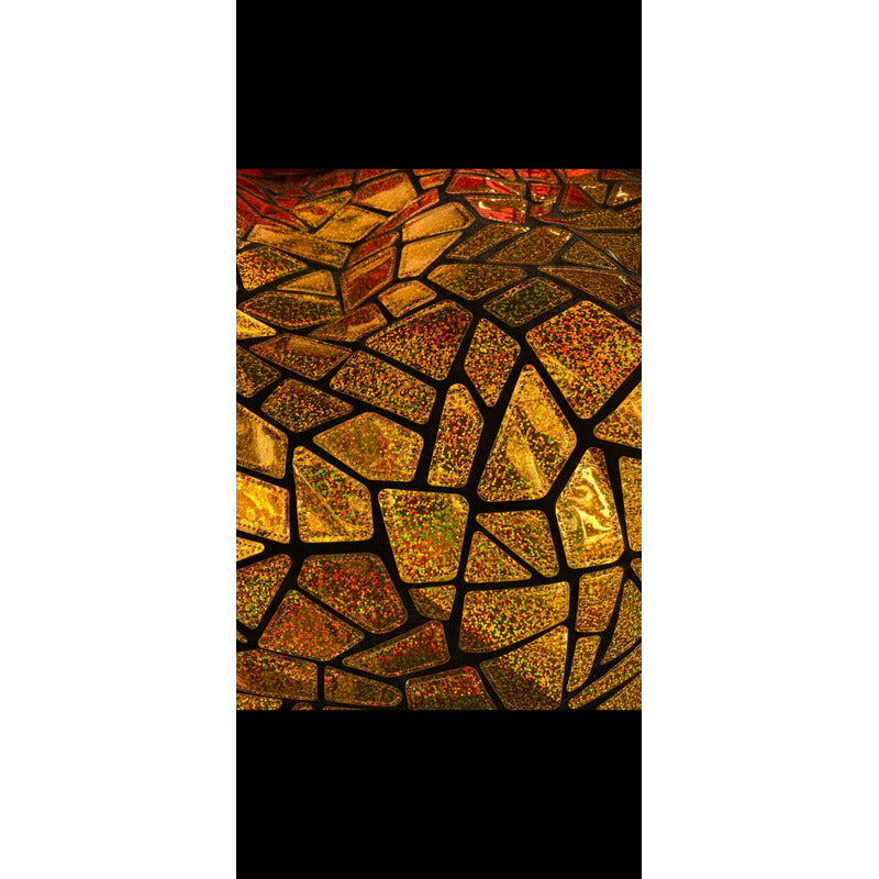 Tela Premium De Terciopelo Con Espejo Vestuario Circo (5m) Dorado Holografico Terciopelo Espejo