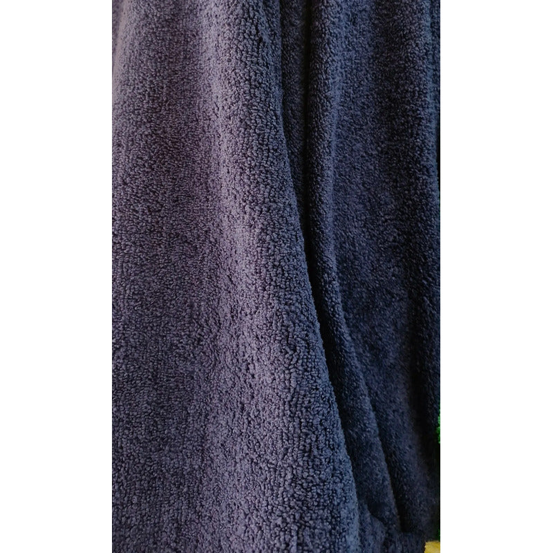 Tela Toalla Microfibra  Alta Absorción Multiusos (2 Mts) Azul Marino Microfibra
