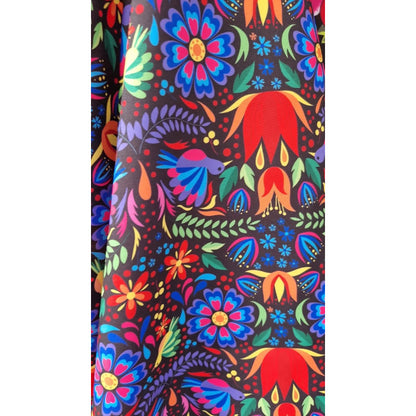 Tela Estampada Patrones Mexicanos, Bordados, Rosas (1 M)