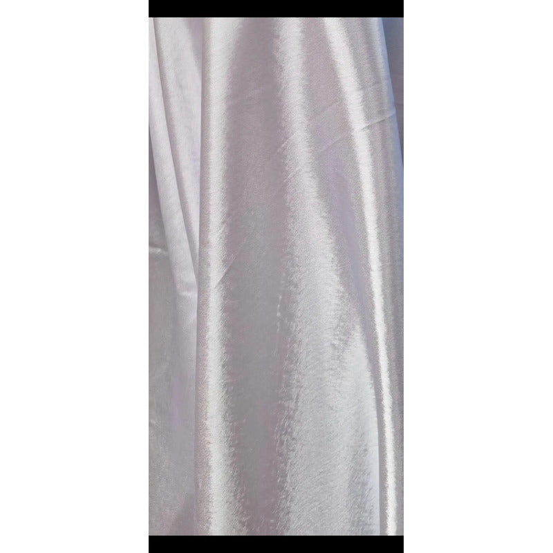 Tela  Satin Back , Para Vestido Y Pijamas( 1 Metro) Blanco Liso