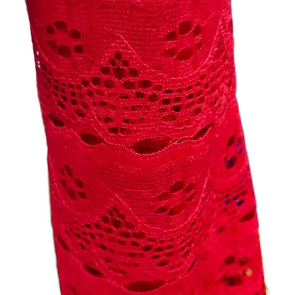 Encaje De Tira O Para Rasgar Varios Colores (1 M) Rojo