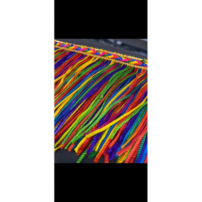 Fleco De Colores Con Trenza ( 25 Metros ) Multicolor
