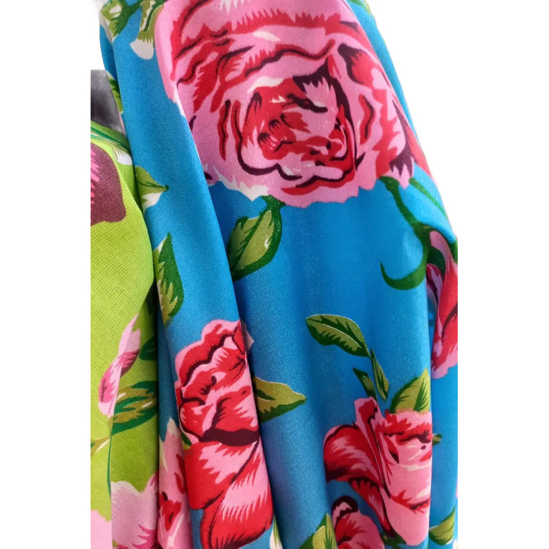 Tela Estampada Con Flores Varios Colores (1 Metro)