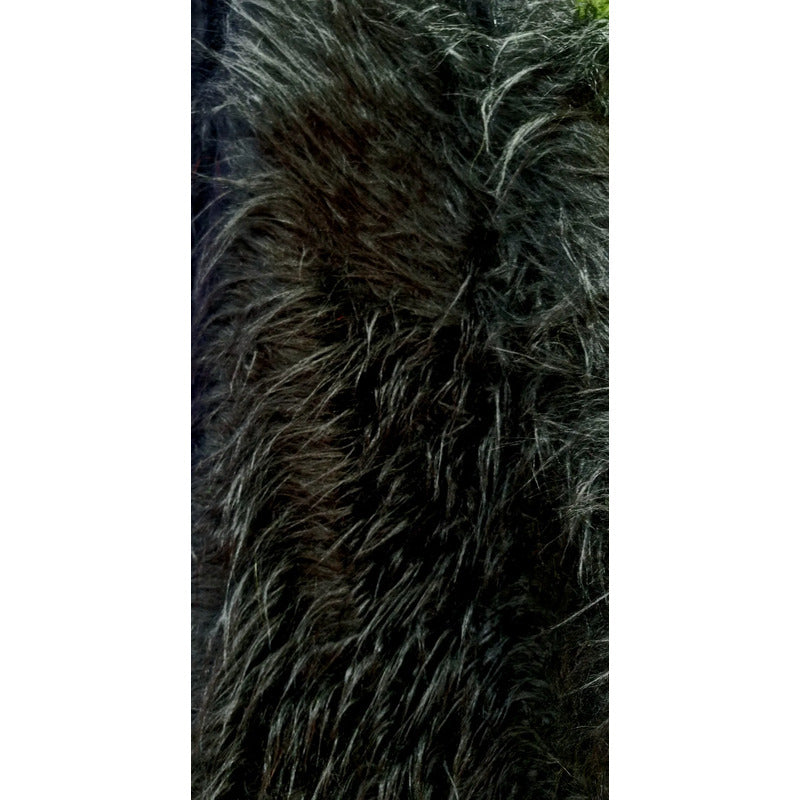 Tela Peluche Plus Premium Pelo Largo ( 50cms.) Negro Peluche Pelo Largo