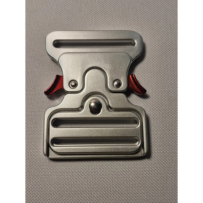 Hebilla Para Cinturón O Mochila Táctico De 5.08cms Plateado Lisa 2 Pulgadas