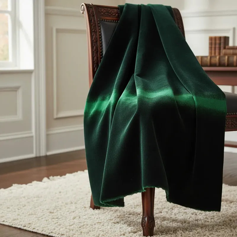 Tela Tafeta Stretch Para Vestidos De Gala Y Damas (1 Metro) Verde Oscuro