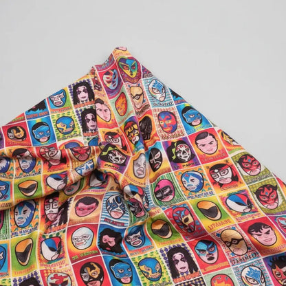 Tela Estampada Con Patrones Mexicanos (1 Metro)