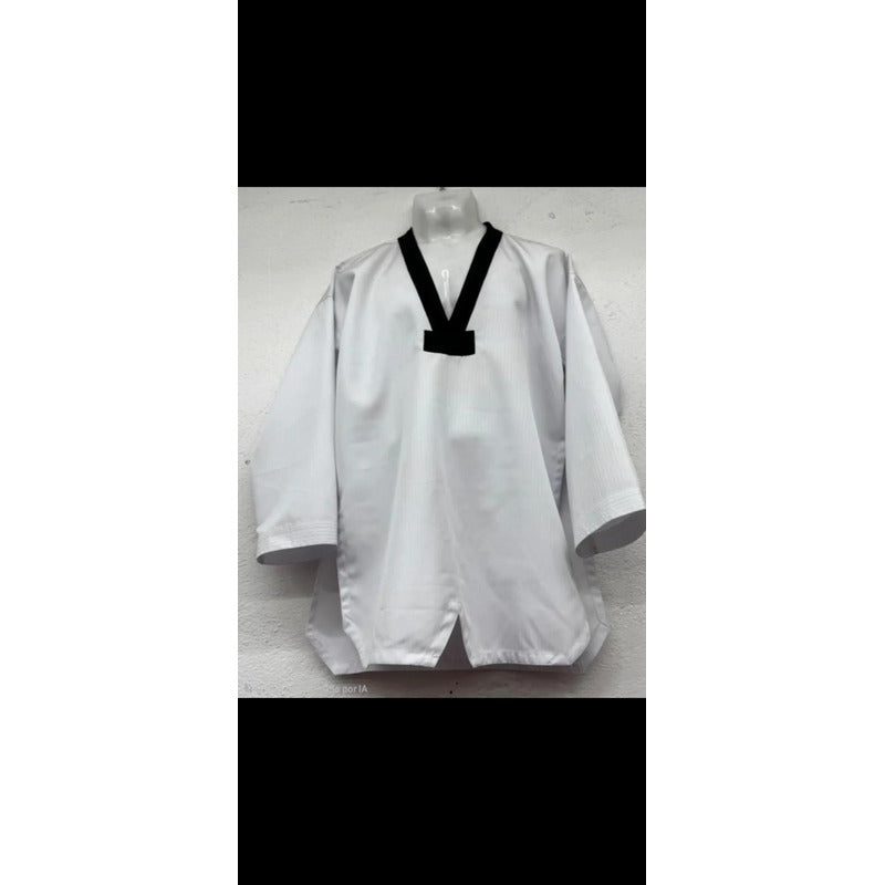 Tela Deportiva Para Confección De Dobok Taekwondo (2mts) Blanco Liso