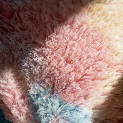 Tela Peluche Suave Para Cojines, Muñecos, Forros (1m) Agua Tons Pastel