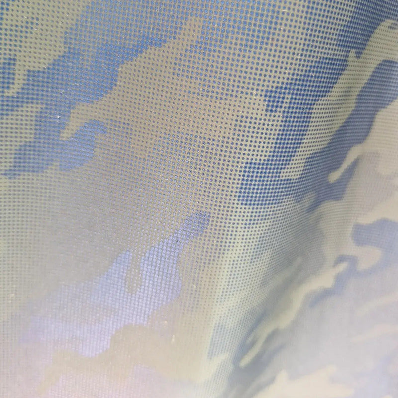 Tela Reflejante De Camuflaje (1 Metro) Azul