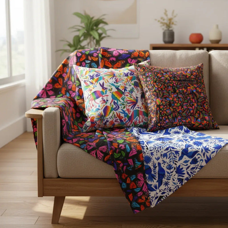 Tela Estampada Patrones México Tenango Mayoreo (10 Metros)