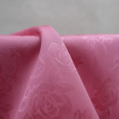 Tela Raso Jaquard, Vestidos (1metro) Rosa Relieve