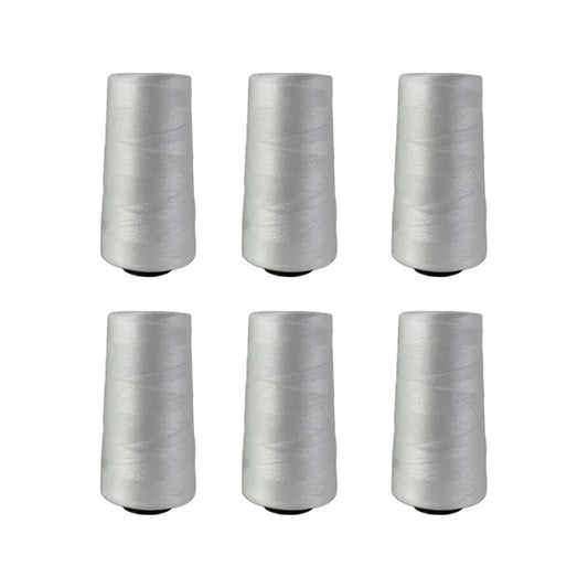 Hilo Duralon over 80 g, paquete 6 conos, blanco