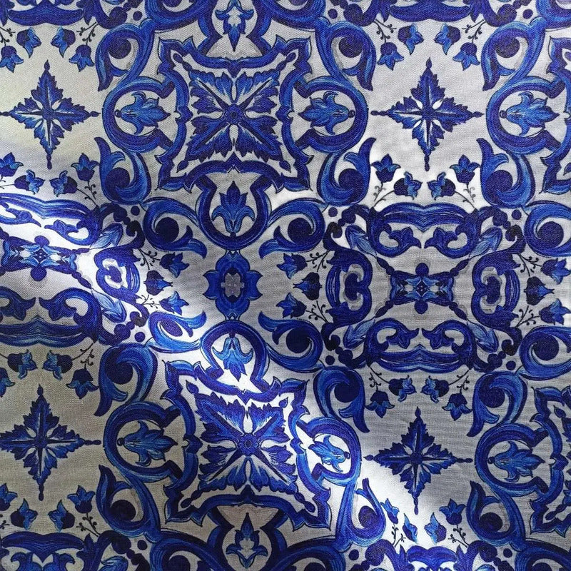 Tela Estampada Patrones México Flores Aves Mayoreo (10m)