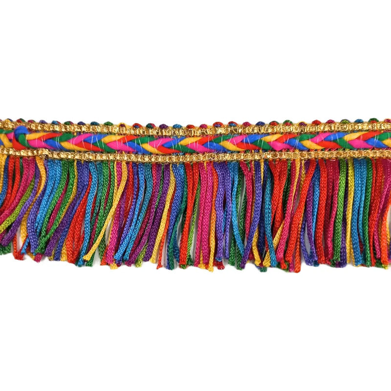 Fleco De Colores Con Trenza (1 Rollo) Dorado