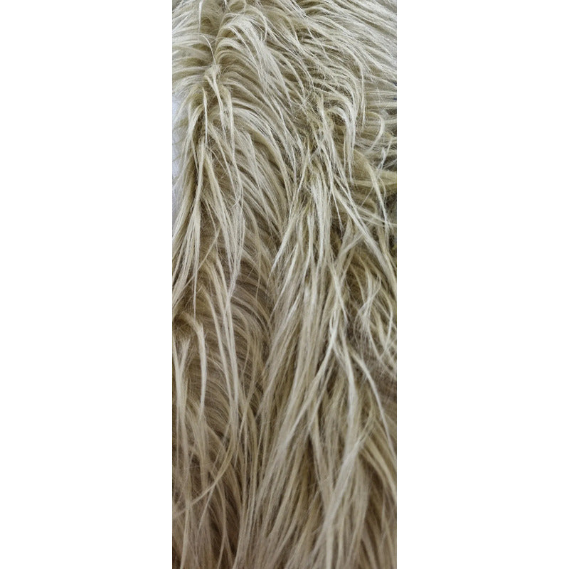 Tela Peluche Pelo Largo Suave Premium ( 1 Metro) Beige Peluche Largo