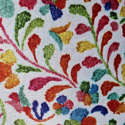 Tela Estampada Patrones Mexicanos, Bordados, Rosas (1 M)