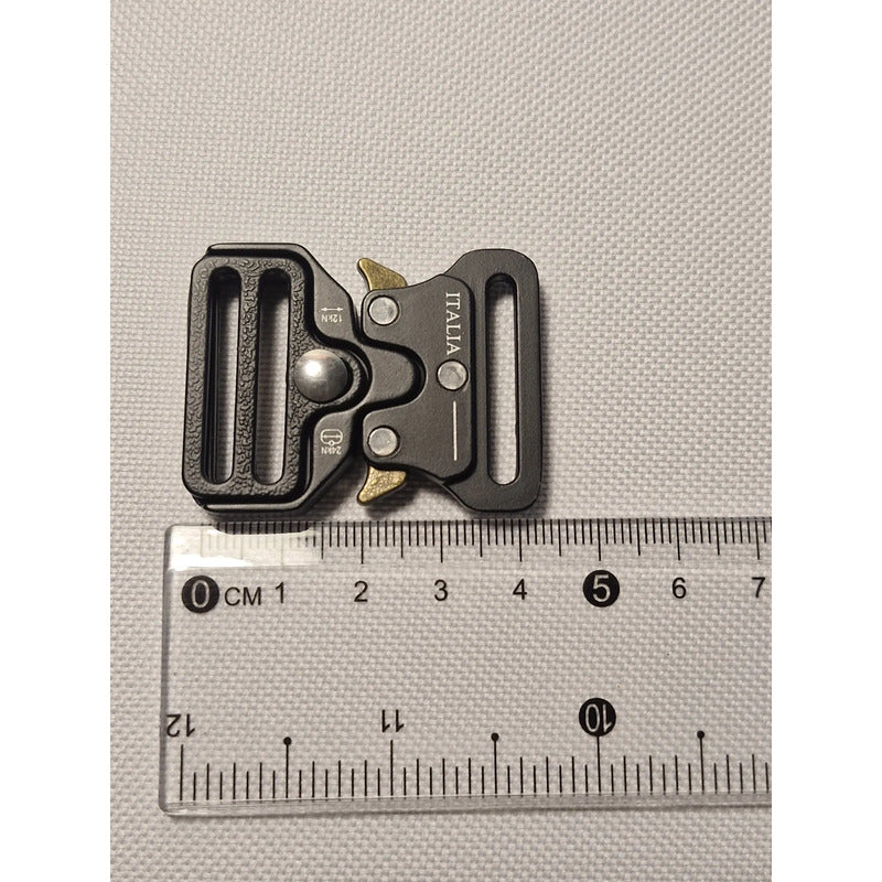Hebilla Para Cinturón O Mochila Táctico De 2.54cms Negro Lisa 1 Pulgada ( 2.54cms)