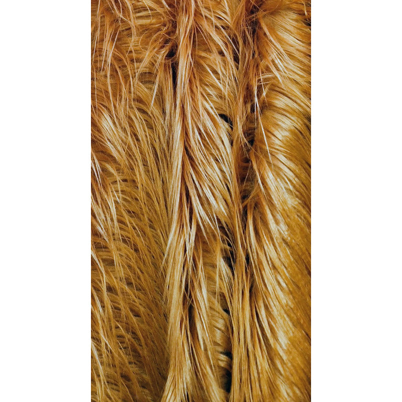 Tela Peluche Pelo Largo Suave Premium ( 1 Metro) Café Claro Peluche Largo