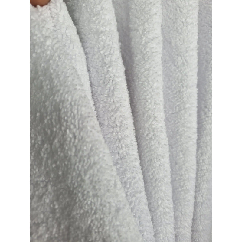 Tela Toalla Microfibra  Alta Absorción Multiusos (2 Mts) Blanco Microfibra